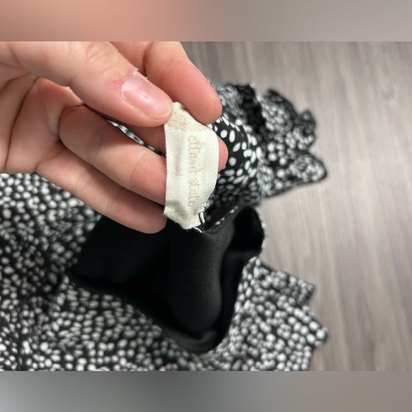 Altar'd State Black & White Rayon Spotted Tier Babydoll Mini Dress Size Medium - Picture 4 of 6